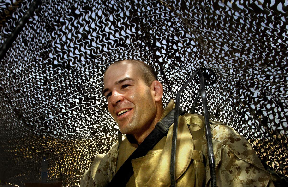 Douglas Zembiec, then a Marine captain, in Fallujah, Iraq, in April 2004. Details of his death in Baghdad in 2007 were reportedly kept secret because he was on loan to the CIA.