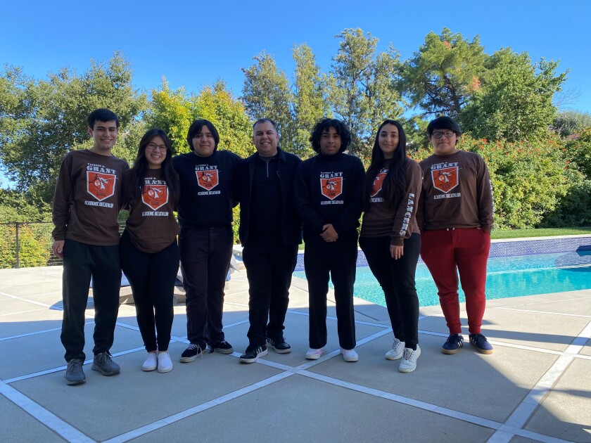 Grant High School's academic decathlon team