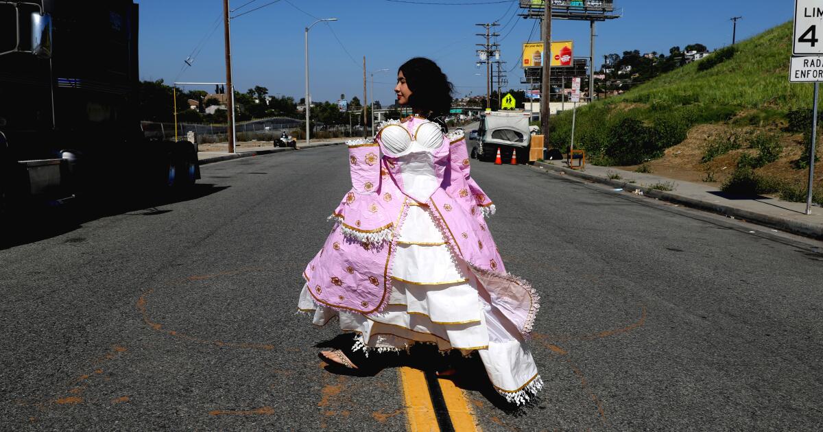Elaborate duct tape dress is a $10,000 winner teen - Los Angeles Times