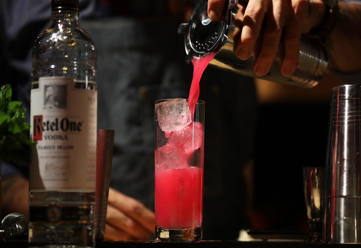 Award-winning bartender Charles Joly makes the Dapper Dragon, a cocktail made with Ketel One vodka.