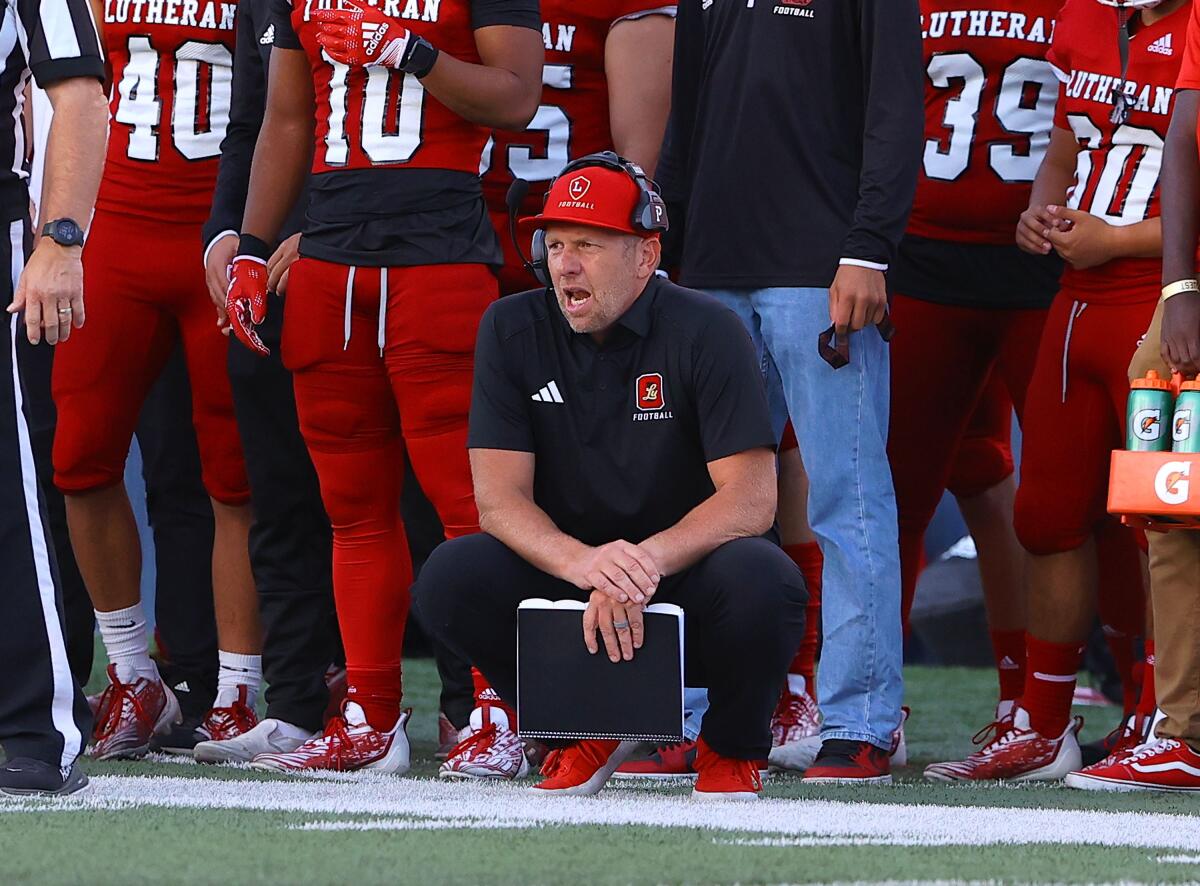 Orange Lutheran coach Rod Sherman.