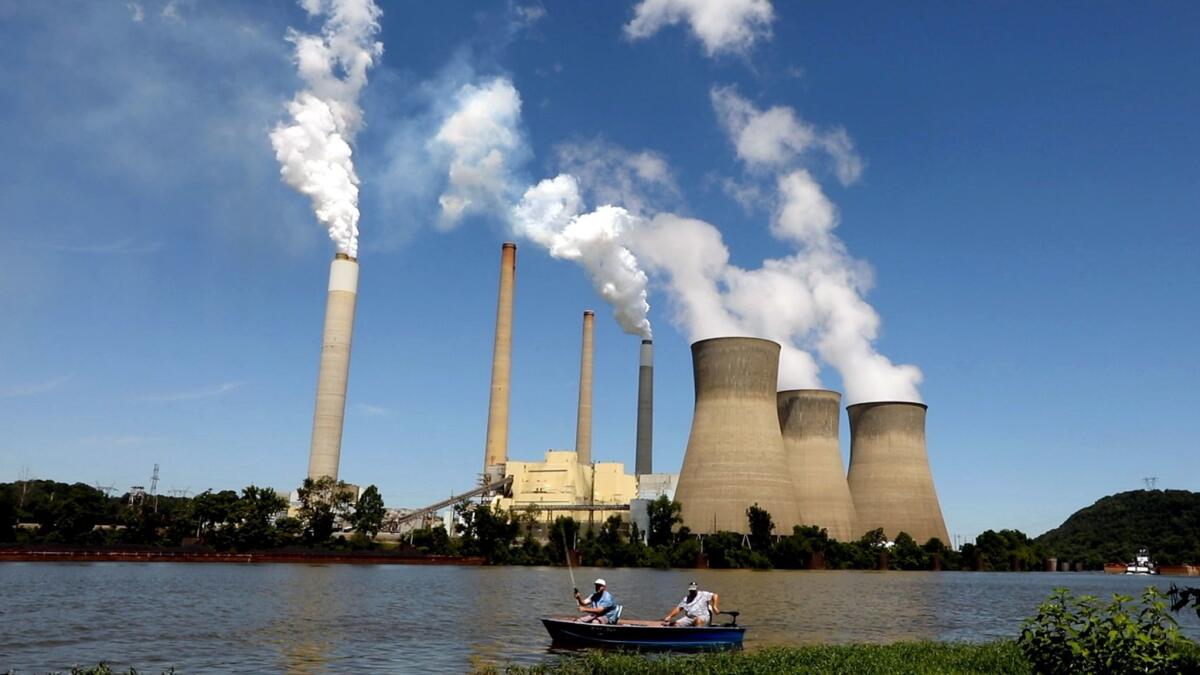 A coal-fired power plant near Winfield, W.Va.