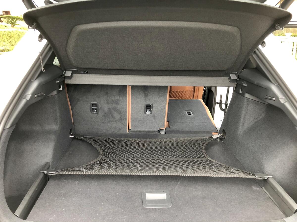 The cargo opening is wide at 44 inches with 3 feet of length to the seatback or about 5½ feet with the 60/40 seat folded.