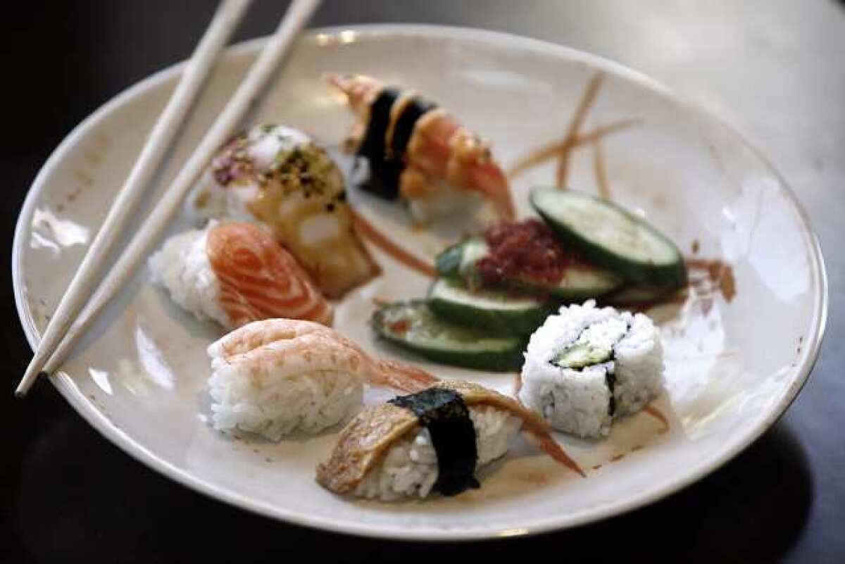 Osaka Seafood Buffet offers a wide variety of sushi.