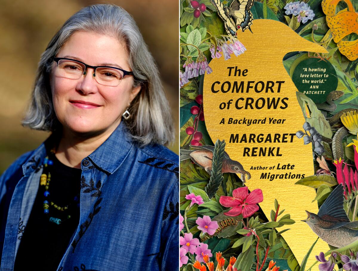 Author Margaret Renkl and "The Comfort of Crows: A Backyard Year."