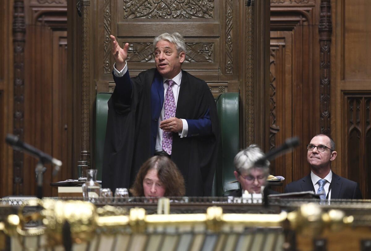 Britain Bercow's Goodbye