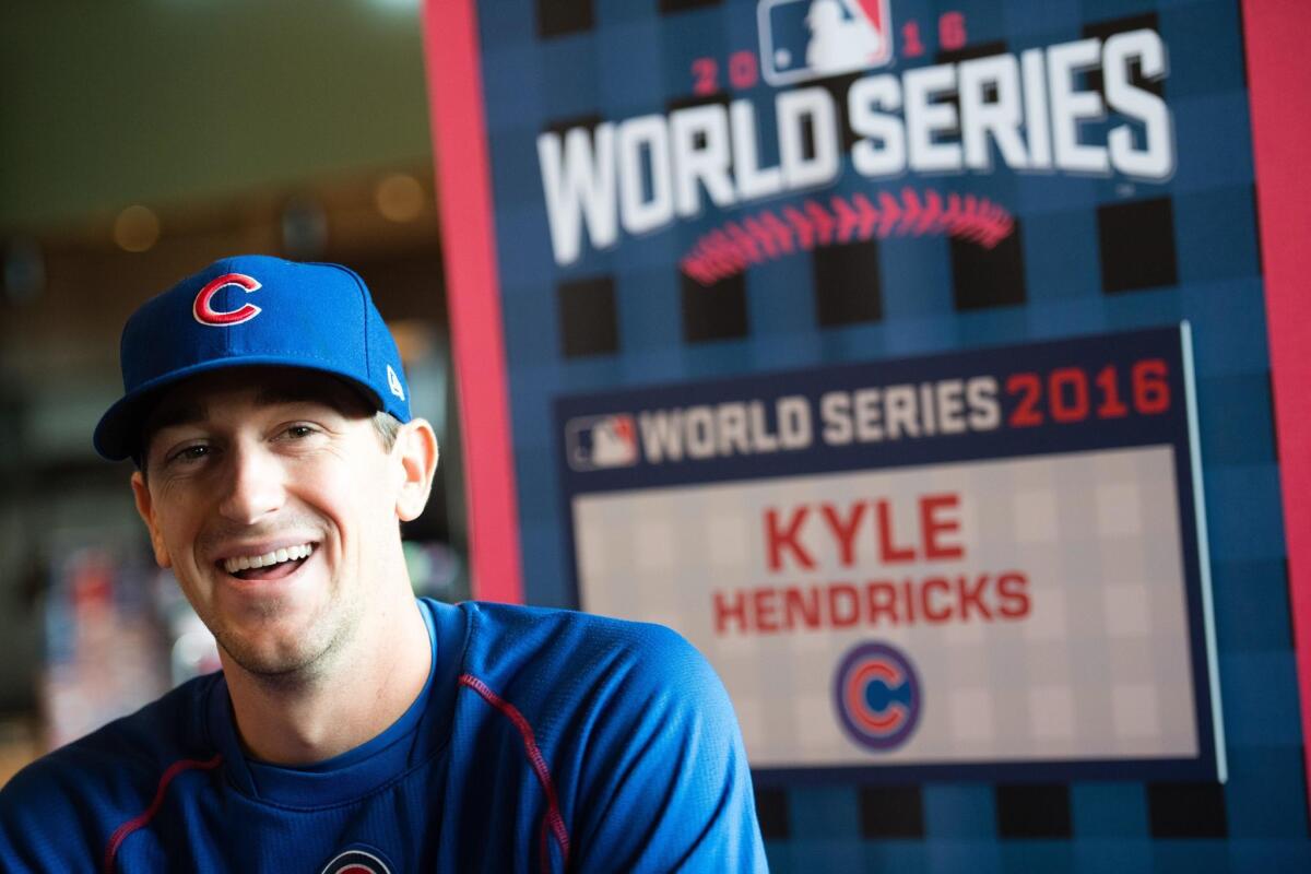 Chicago Cubs pitcher Kyle Hendricks, a Capristano Valley High School graduate, will be honored as the Orange County Youth Sports Foundation Sportsman of the Year at the Island Hotel in Newport Beach on Wednesday.