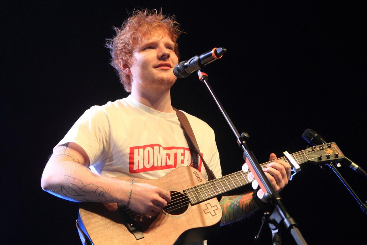 Ed Sheeran, shown at a September concert in Delaware, made a dying teen's wish come true when he sang to her over the phone right before she passed away.