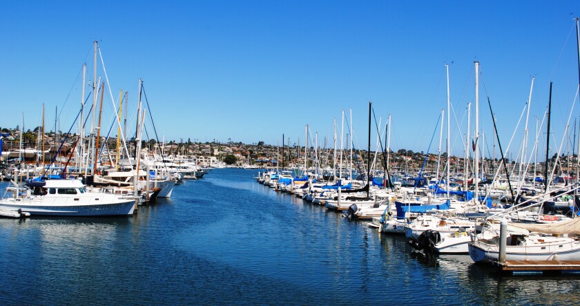This small cove of Shelter Island was renamed America's Cup Harbor after the 1995 America's Cup, which was held in San Diego.