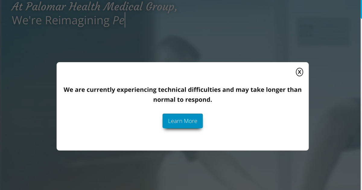 Palomar Health Medical Group affected by potential cyber attack