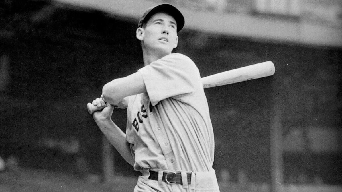 Back from the military, Ted Williams hits the first spring