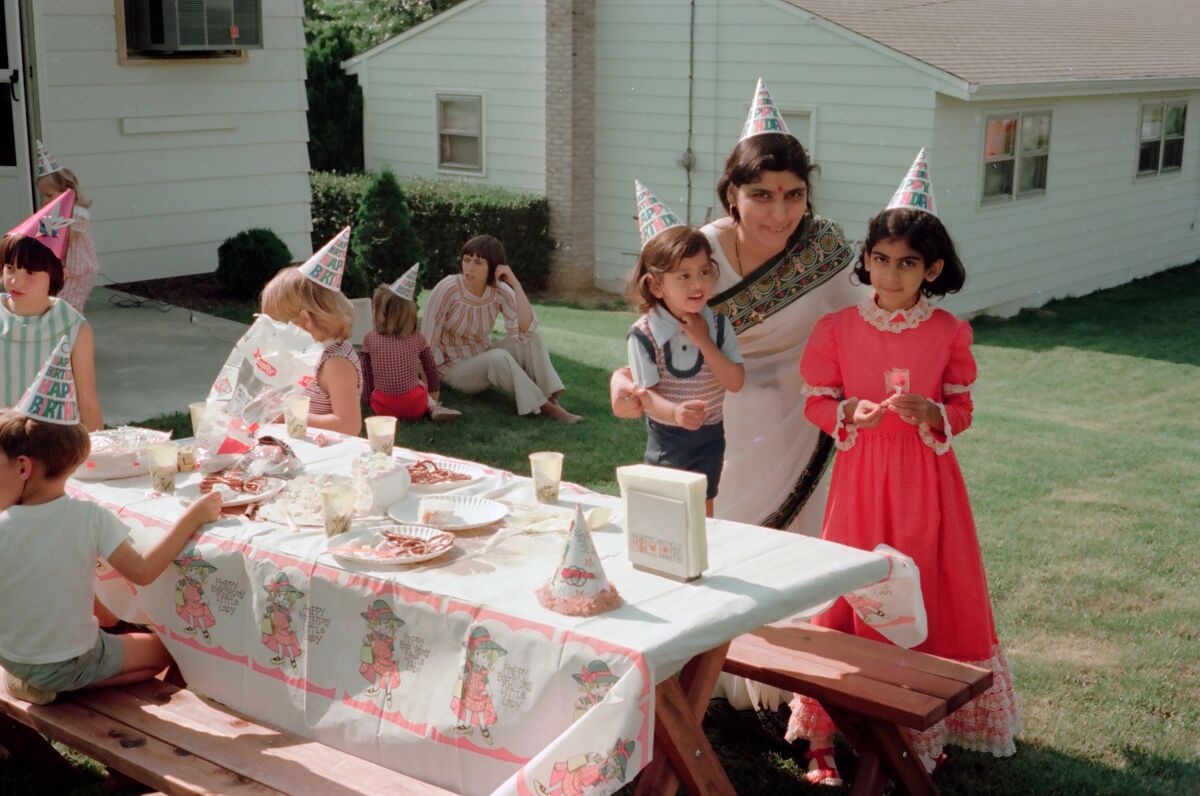 Sri Rao as a boy at a birthday party in hometown Mechanicsburg, Pa.