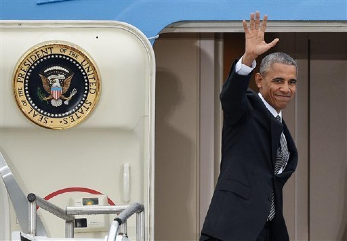 El presidente de EE.UU., Barack Obama, llegó hoy a Perú para participar en su última cumbre del Foro de Cooperación Económica Asia Pacífico (APEC), tras haber visitado Grecia y Alemania dentro de su gira internacional de despedida.