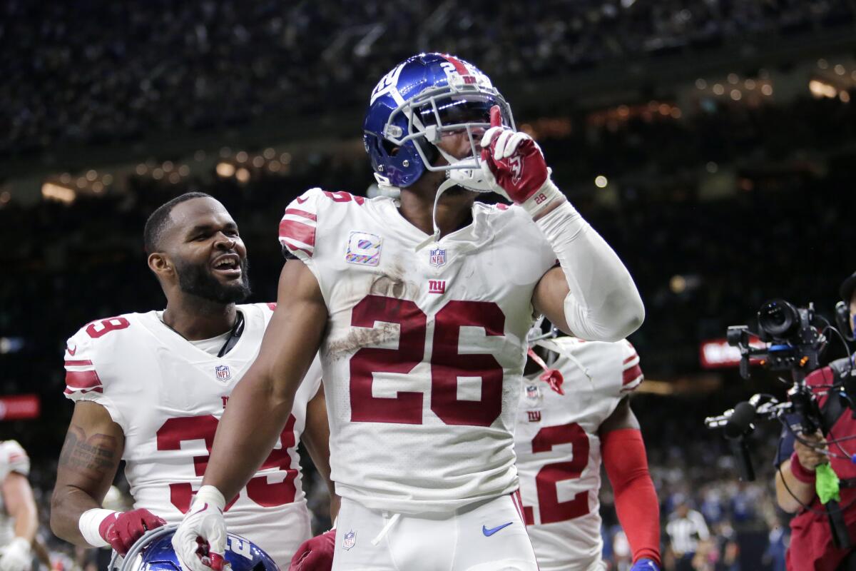 Jones, Barkley lead Giants past Saints, 27-21 in OT - The San