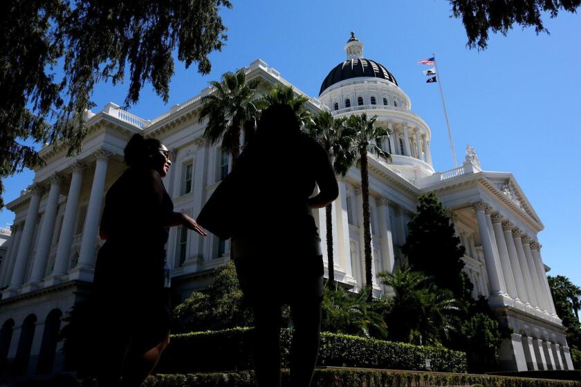 The California State Capitol in Sacramento, Calif., on Aug. 30, 2016.