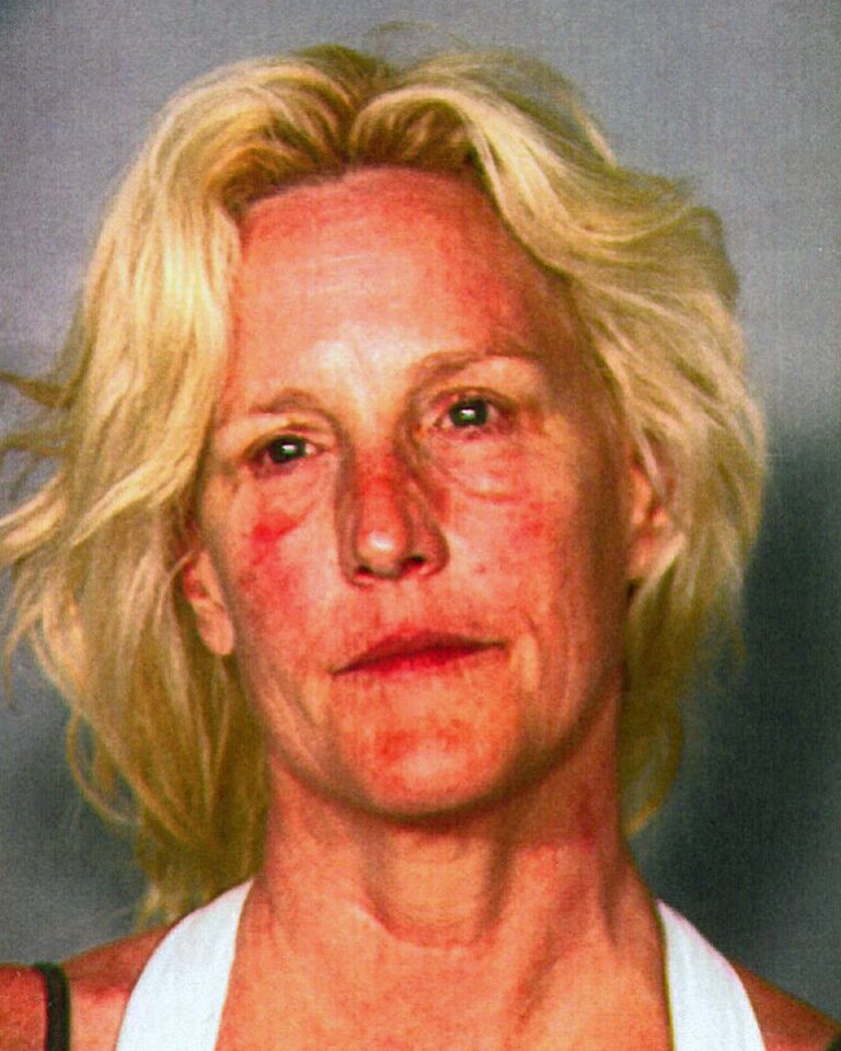 This Clark County Detention Center booking photo shows environmental activist Erin Brockovich, 52, arrested June 7, 2013, on suspicion of boating while intoxicated at Lake Mead near Las Vegas. Brockovich was released from the Clark County Detention Center after posting $1,000 bail.