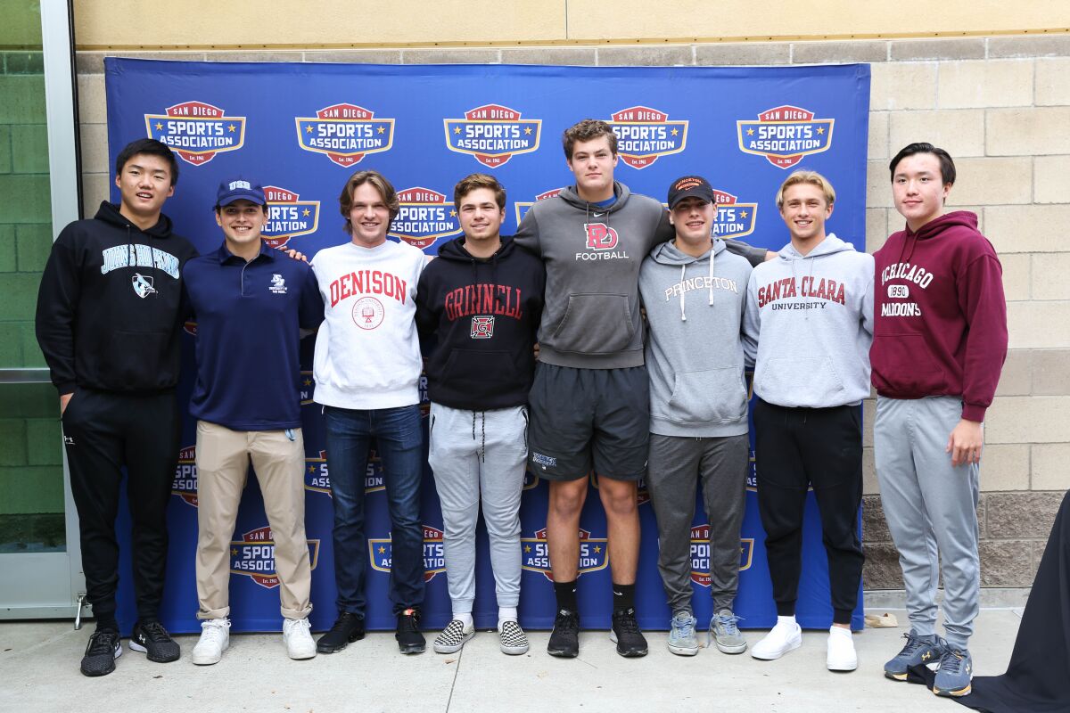 La Jolla Country Day School student-athletes attend Signing Day.