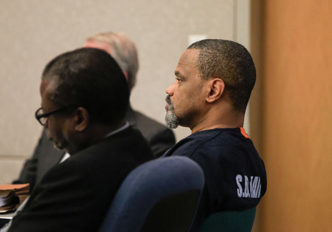 Weldon McDavid listens during his sentencing.