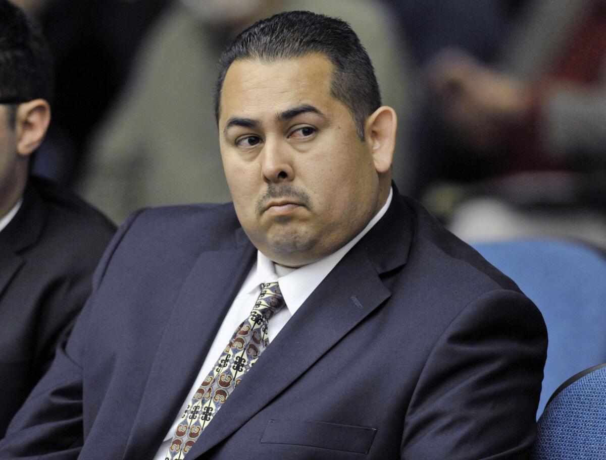 Manuel Ramos, a former Fullerton police officer, in court in 2012.