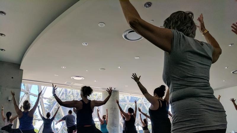 Yoga at the Salvador Dali Museum