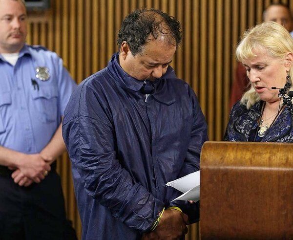 Ariel Castro appears in Cleveland Municipal Court alongside defense attorney Kathleen DeMetz. Castro is charged with four counts of kidnapping and three counts of rape in connection with the disappearance of Amanda Berry, Gina DeJesus and Michelle Knight. The fourth kidnapping count applies to Berry's 6-year-old daughter, who was born in captivity.
