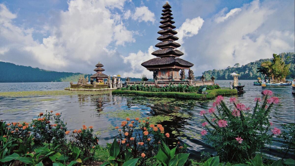 Taman Ayun Temple in Bali is just north of Denpasar, home of the airport. Philippine Airlines is offering a $660 round trip.