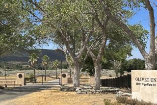 Anza, California-Olivet University is a Christian bible school set against the San Jacinto Mountains near the high desert town of Anza. (Colleen Shalby / Los Angeles Times)