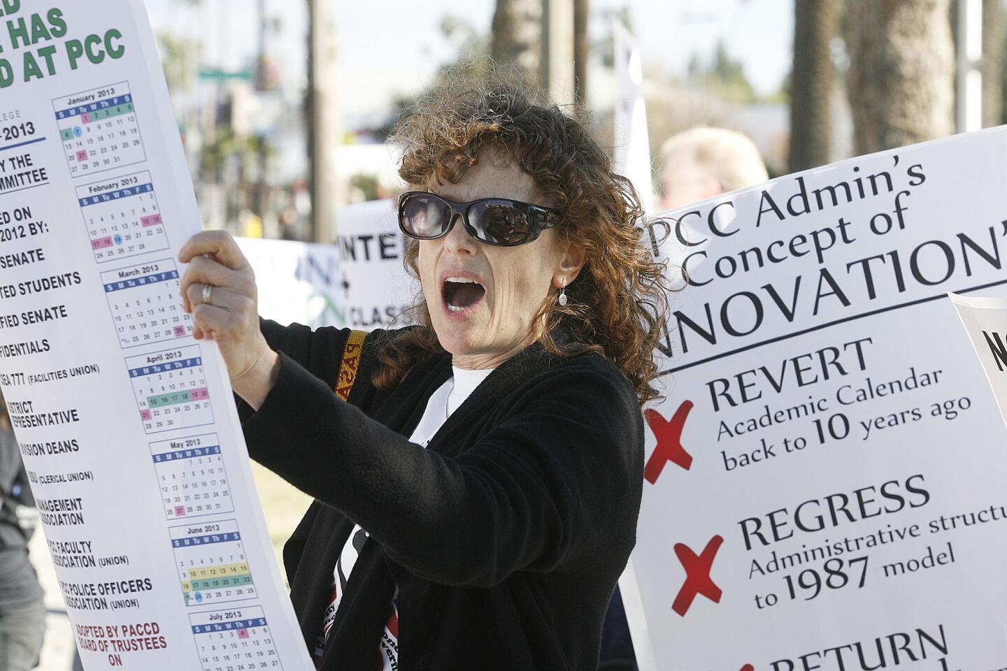 Photo Gallery: PCC student and faculty protest about class and budget cuts
