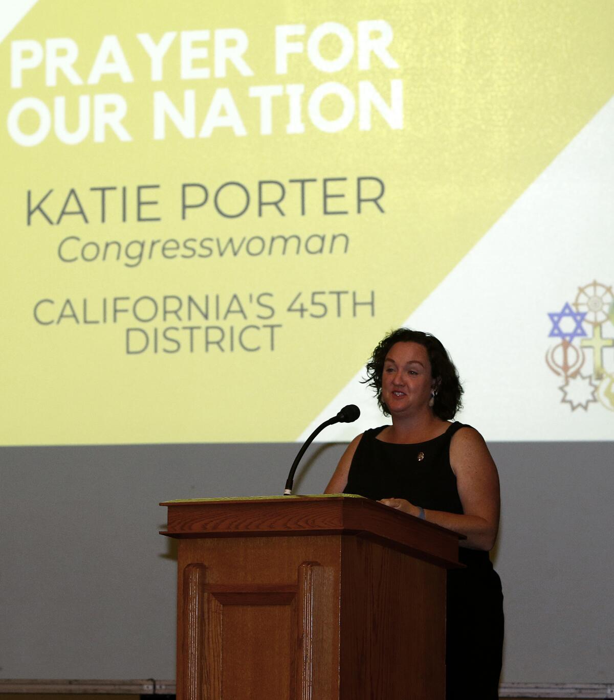 Congresswoman Katie Porter shares a prayer for the nation.