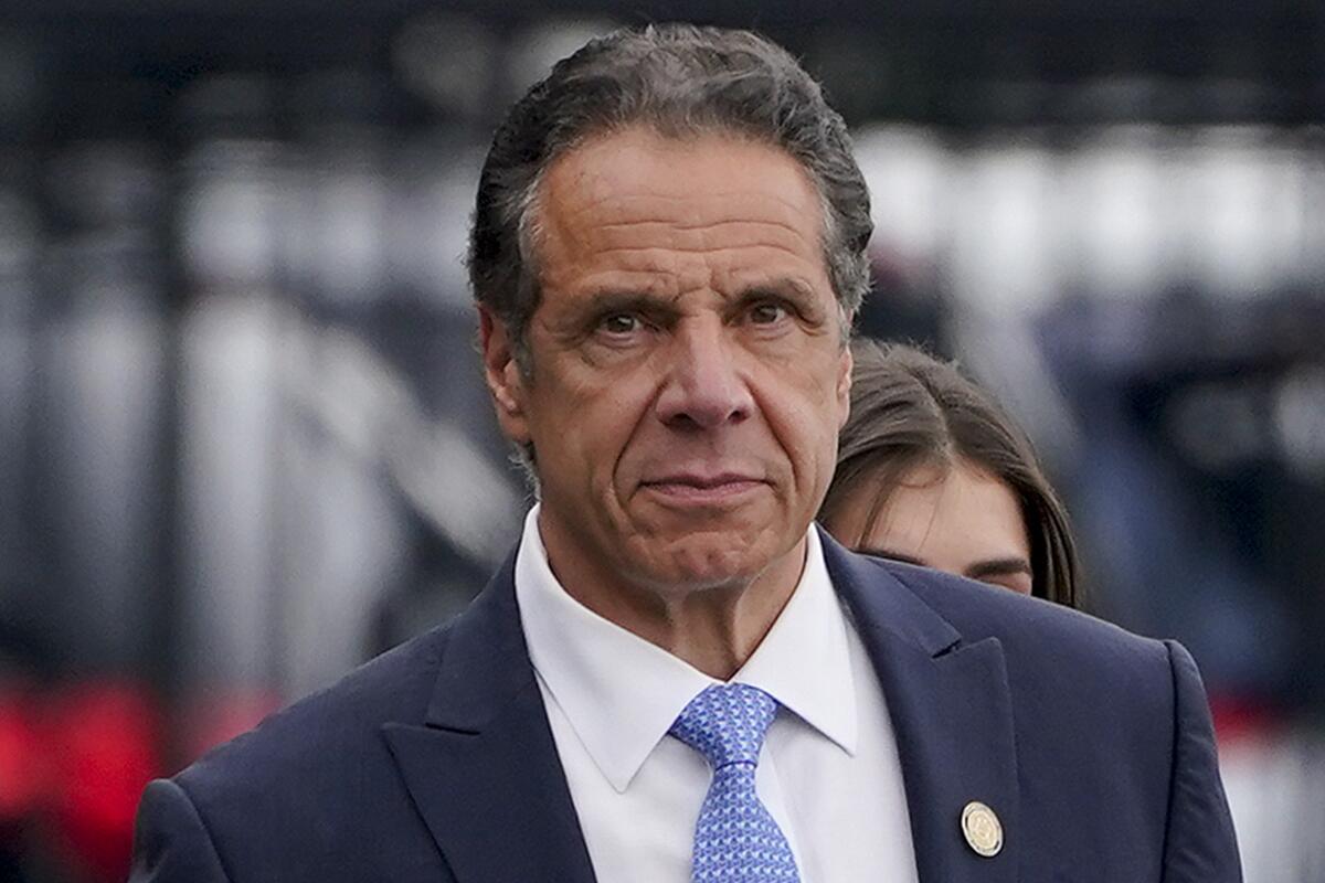Andrew Cuomo in a suit and tie 
