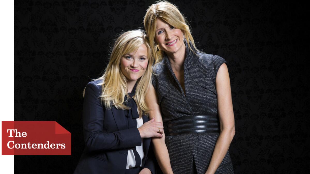 Reese Witherspoon, left, and Laura Dern say they were both emotionally touched by their roles in "Wild."