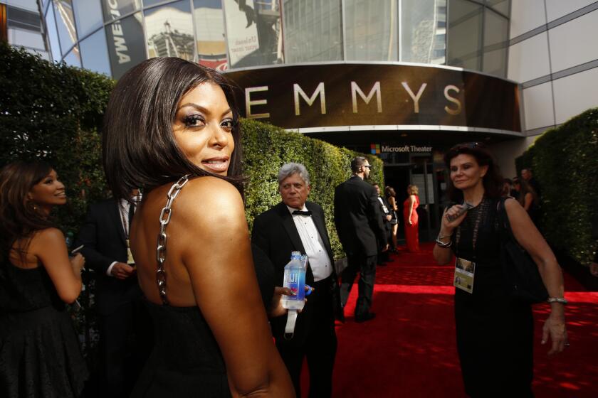 Taraji P. Henson arrives at the 67th Annual Primetime Emmy Awards at the Microsoft Theater.
