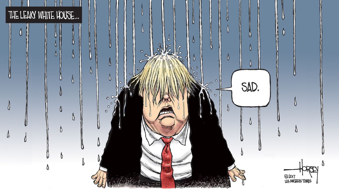 Donald Trump is drenched by leaks.