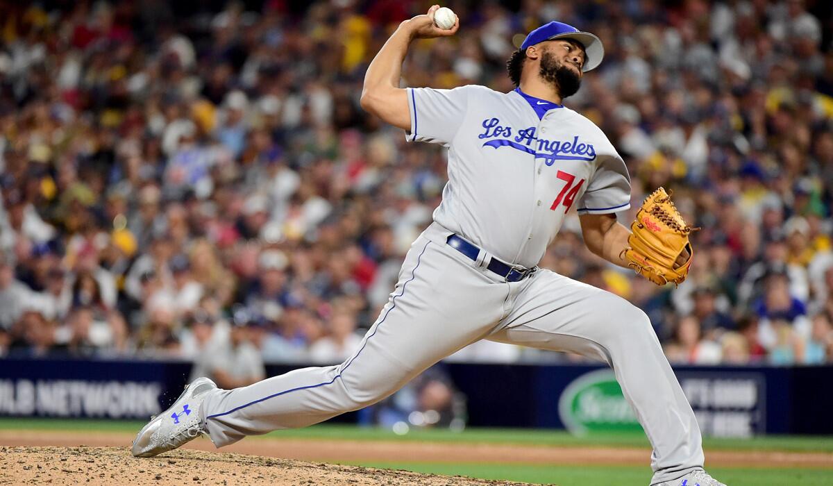 Dodgers closer Kenley Jansen, shown during the All-Star game, has 34 saves this season.