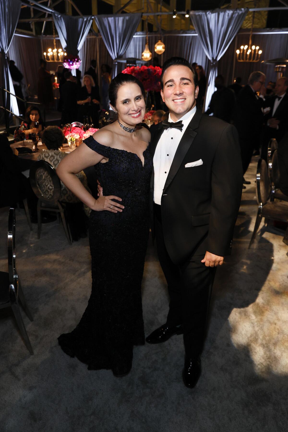 Lina Gonzalez-Granados, Conductor, Lucia di Lammermoor, with Anthony Ciaramitaro at L.A. Opera Ball.