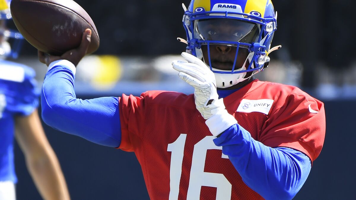 Rams quarterback Bryce Perkins came a long way to get his chance in preseason opener - Los Angeles Times Rams quarterback Bryce Perkins came a long way to get his chance in preseason opener - Los Angeles Times