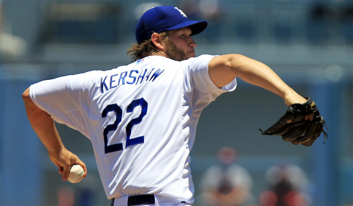 Dodgers ace Clayton Kershaw has pitched 28 consecutive scoreless innings.