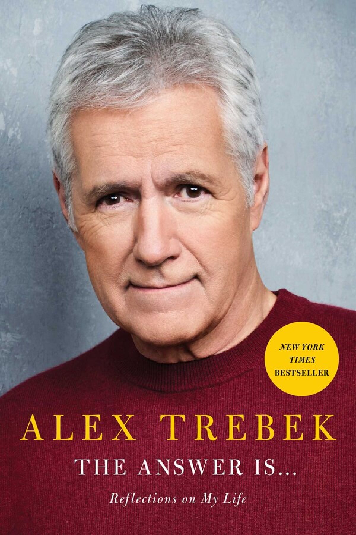 Jacket for "The Answer Is . . .Reflections on My Life" By Alex Trebek