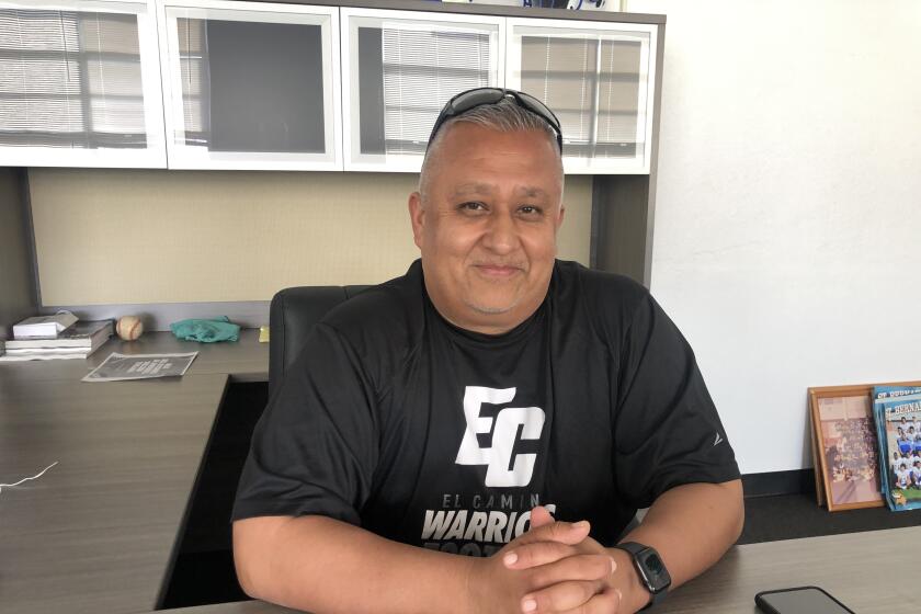 Former Narbonne football coach Manuel Dougas will coach in his first game since 2018 as head coach at St. Bernard.