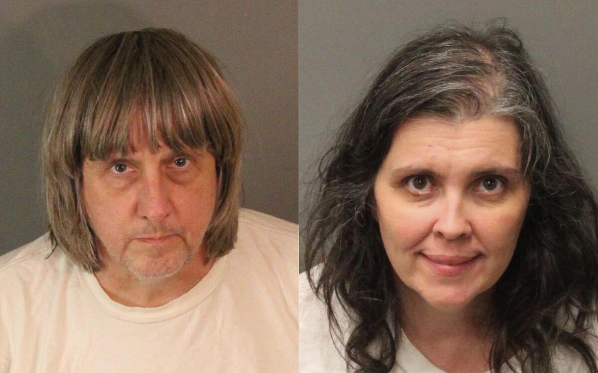 Sheriff's booking photos of David and Louise Turpin.