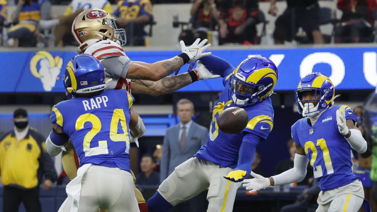 Rams make fun statement in hard-fought loss to rival 49ers - Los Angeles  Times