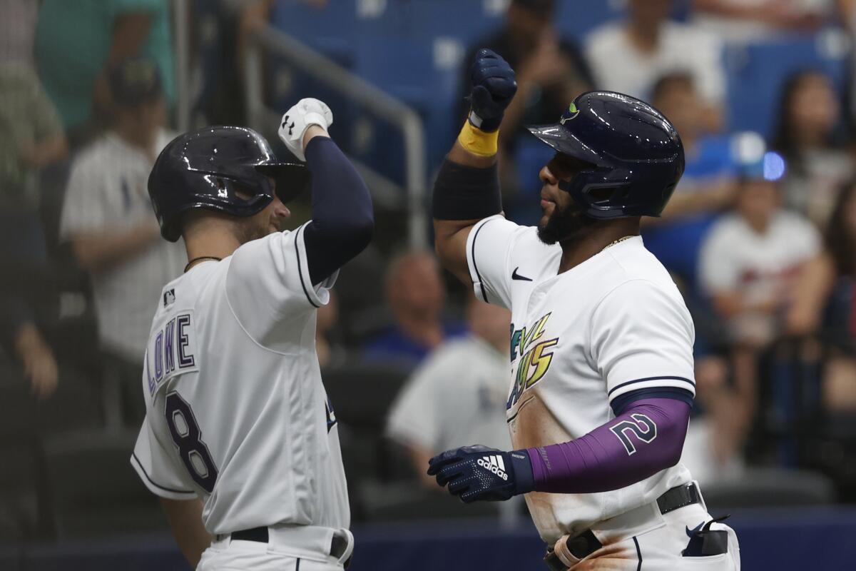 Lowe and Díaz homer, Rays beat Guardians 6-4 - The San Diego Union