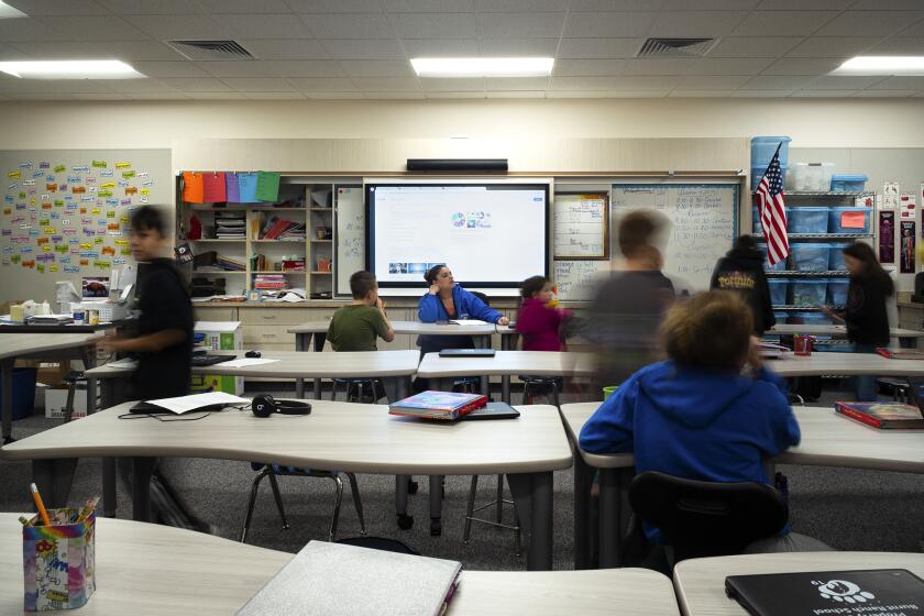 A new classroom at Burnt Ranch Elementary School in Trinity County on Dec. 13, 2019. Photo by Dave Woody for CalMatters