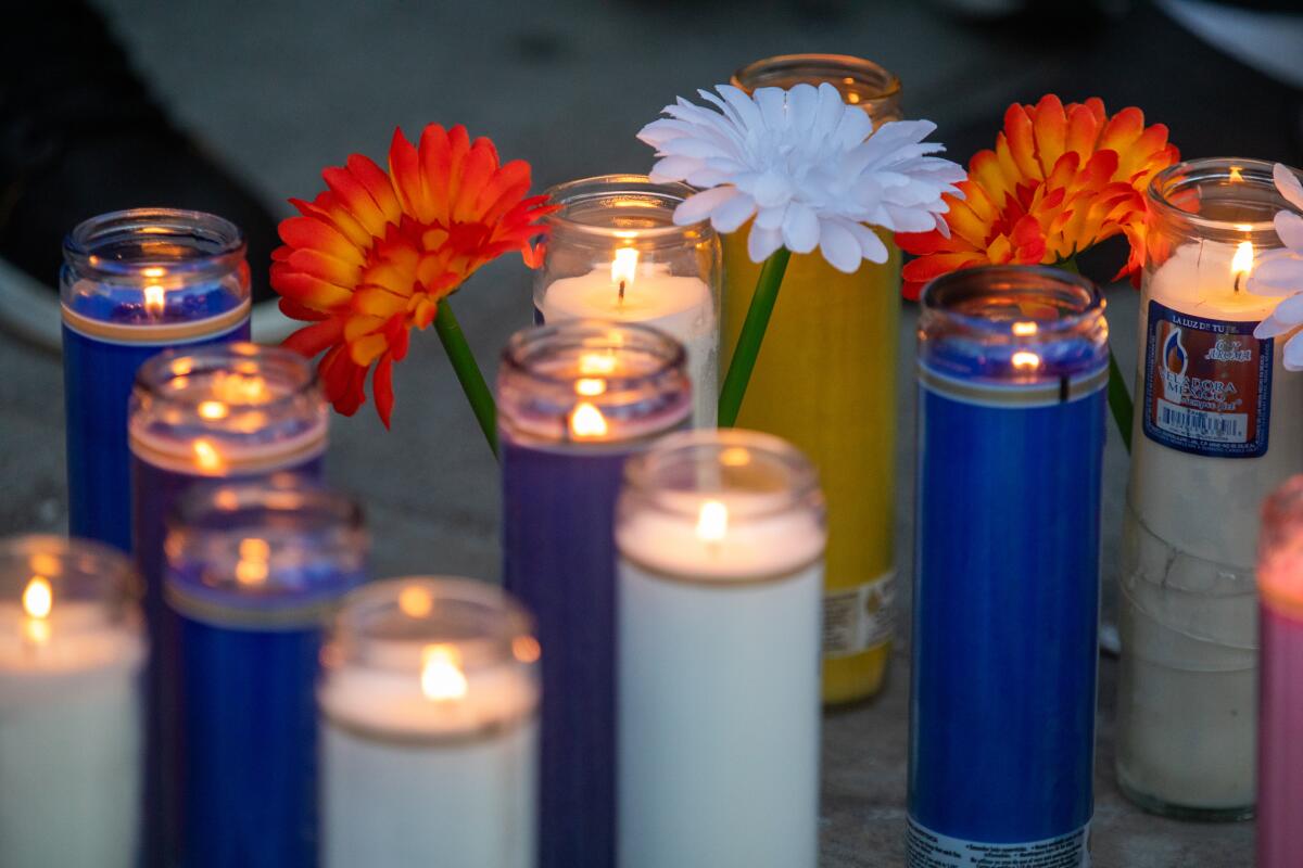 Family and friends held a candlelight vigil for Asia Allen-Bookman.