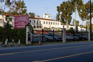 LOS ANGELES, CA - MAY 15, 2024: This month the National Weather Service is moving its official downtown LA weather observation station from USC to the Frank Hotchkin Memorial Training Center near Dodger Stadium on May 15, 2024 in Los Angeles, California. (Gina Ferazzi / Los Angeles Times)