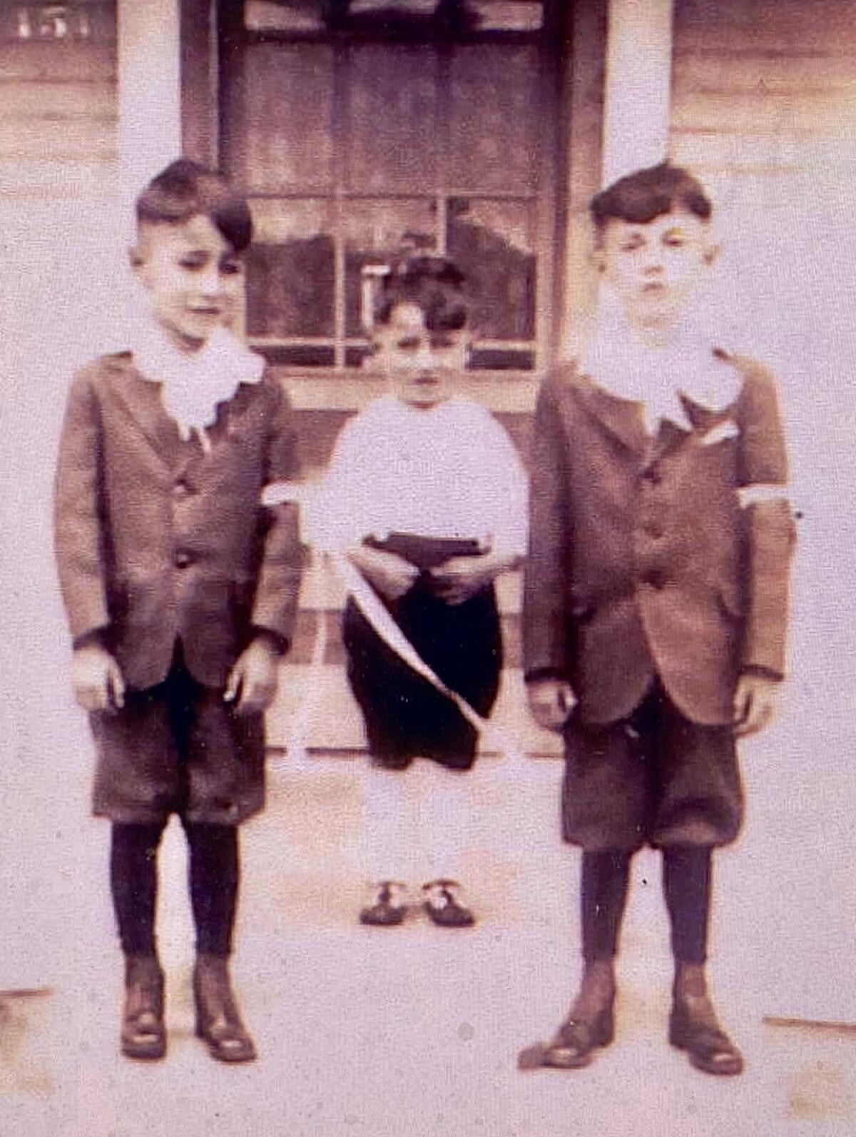 Al Graff (left) with his brother and cousin around 1926.
