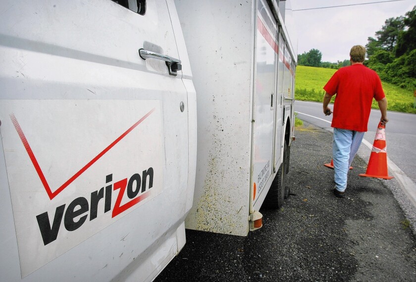 Verizon Communications Inc. is accused of forcing sometimes unwitting Southern California customers to switch from traditional copper land lines to voice-over-Internet connections.