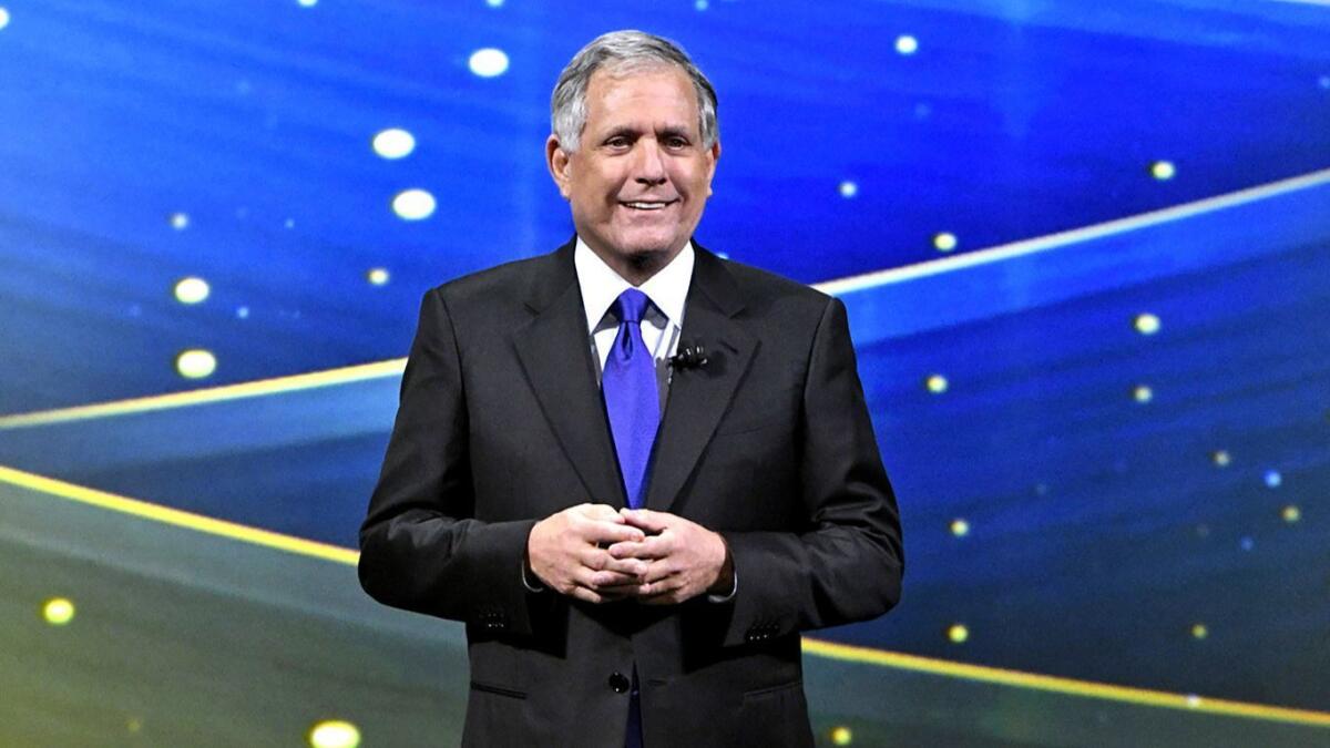 CBS Chairman Les Moonves at the network's annual upfront presentation on May 17 in New York City.