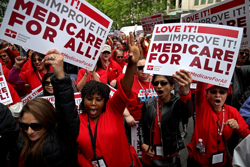 'Medicare for all' rally