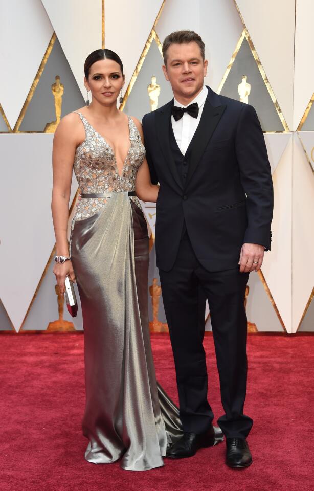 Matt Damon y su esposa